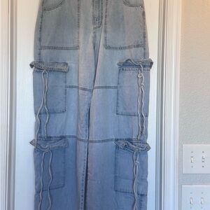 No Boundaries Light Blue Wide Leg Jeans